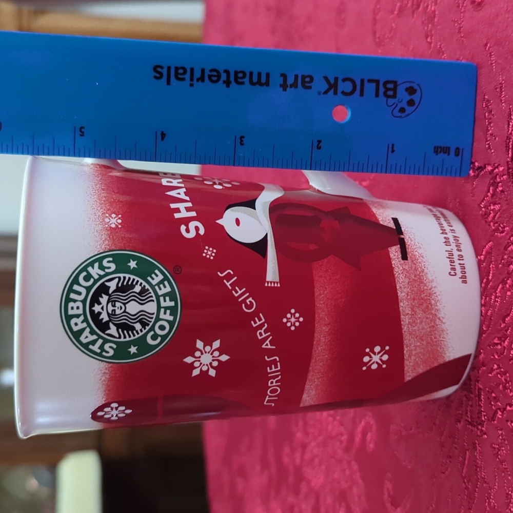 Collectible 2010 Starbucks bone china Christmas / Holiday mug